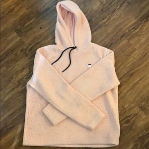 Fuzzy pink fula sweatshirt